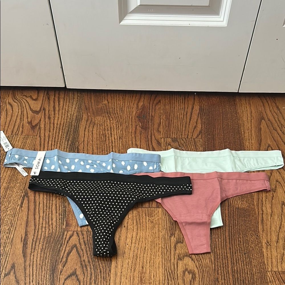 Soma Women's Panties Set - Blue, Black, Pink, Mint